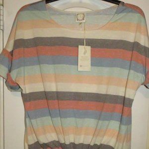 True Self Knit Tie Front Shirt